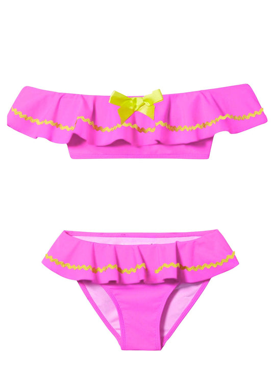 neon pink bikini for girls