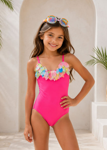 cool pink swimwear for girls
