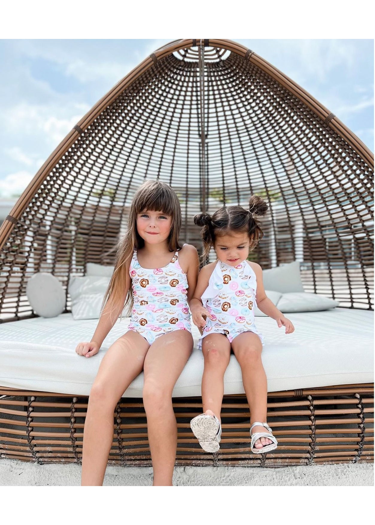 Donut Swimsuit with Ruffle