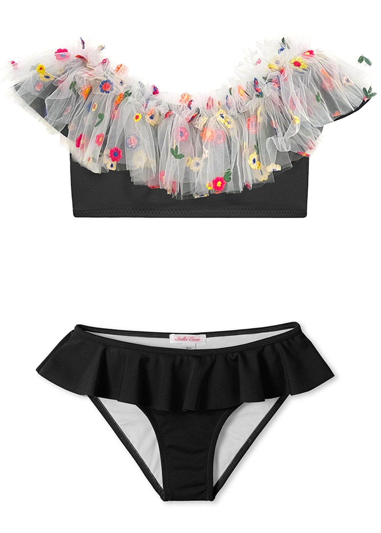 beachwear for girls, flower bikini for girls