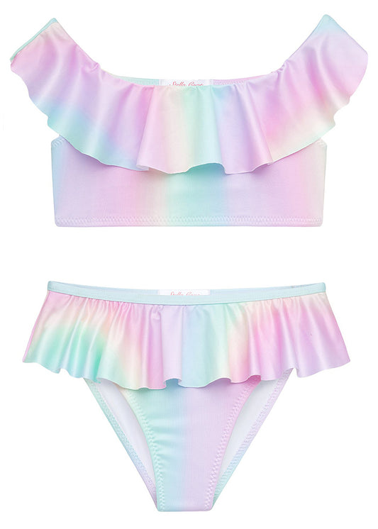 girls rainbow bikini
