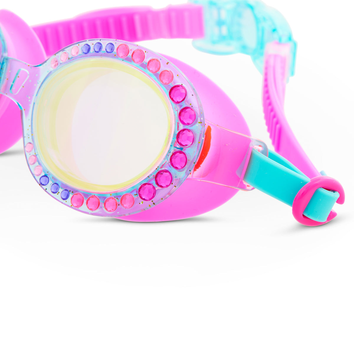 girls sparkling swimming goggles