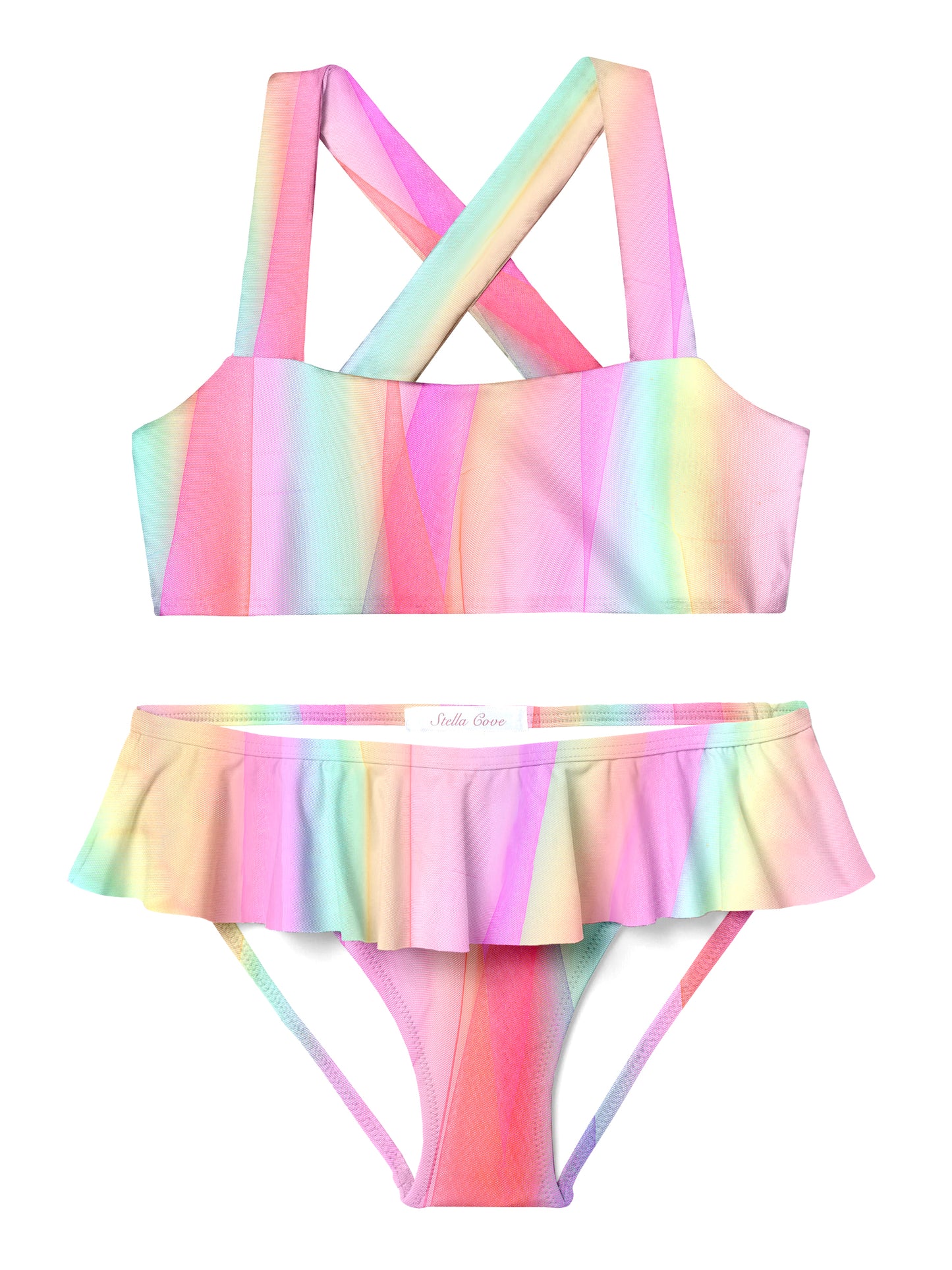 Happy Rainbow Bandeau Bikini