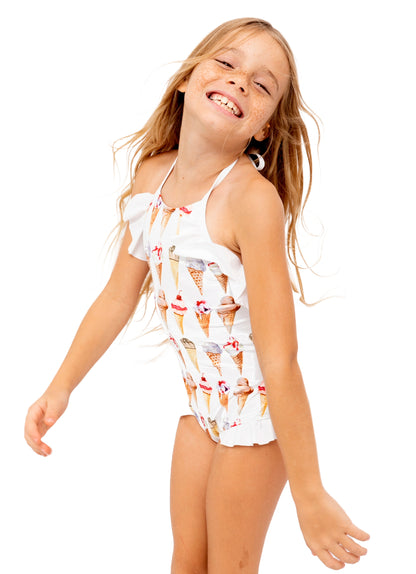 ice cream swimsuit for girls, bathing suit for girls, swimsuit for girls