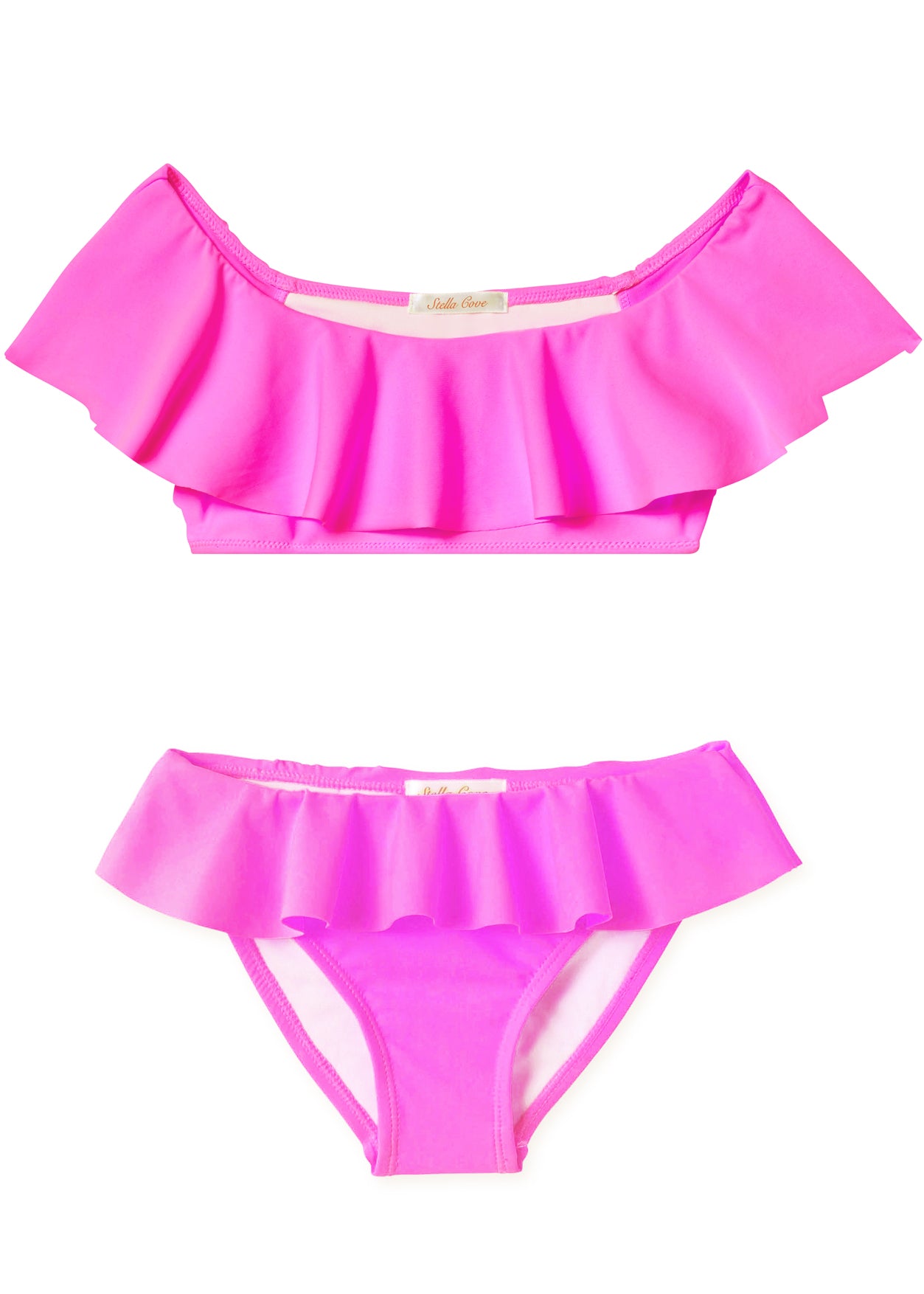 beachwear for girls, hot pink bikini for girls