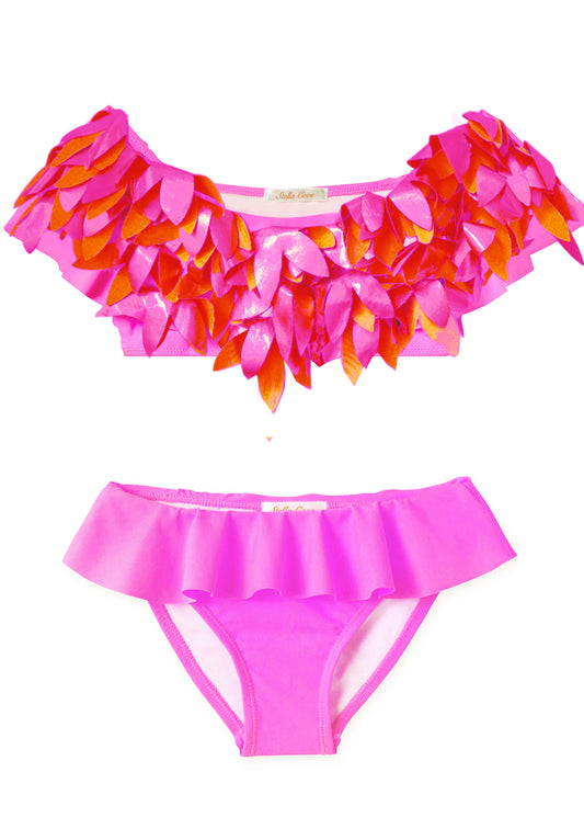 pink bikini for girls, pink swimwear for girls, beachwear for girls