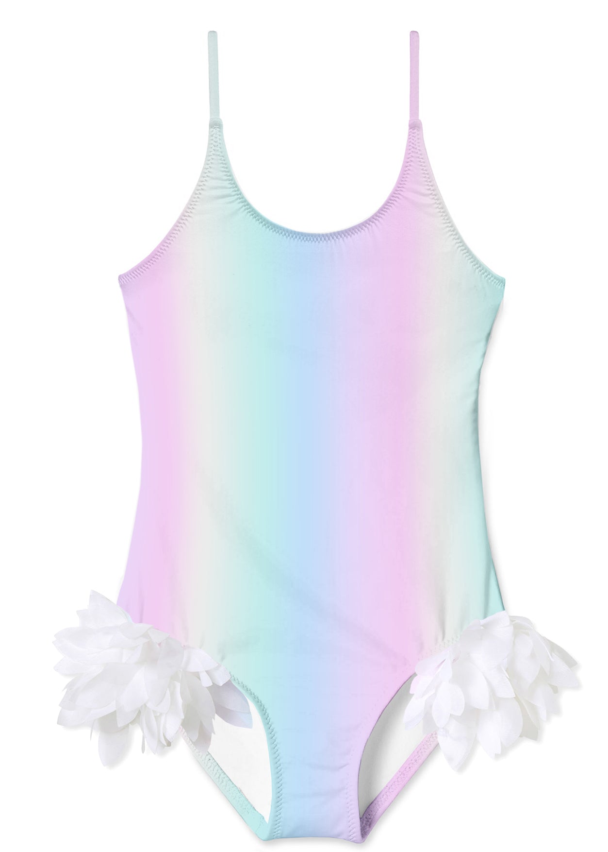 Rainbow Swimsuit with Petals