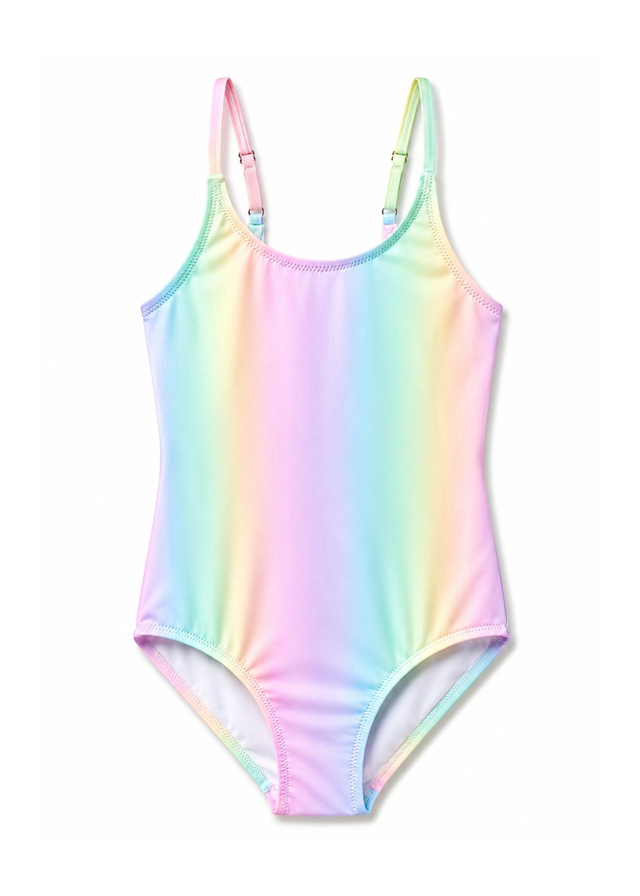 pastel rainbow swimsuit for girls