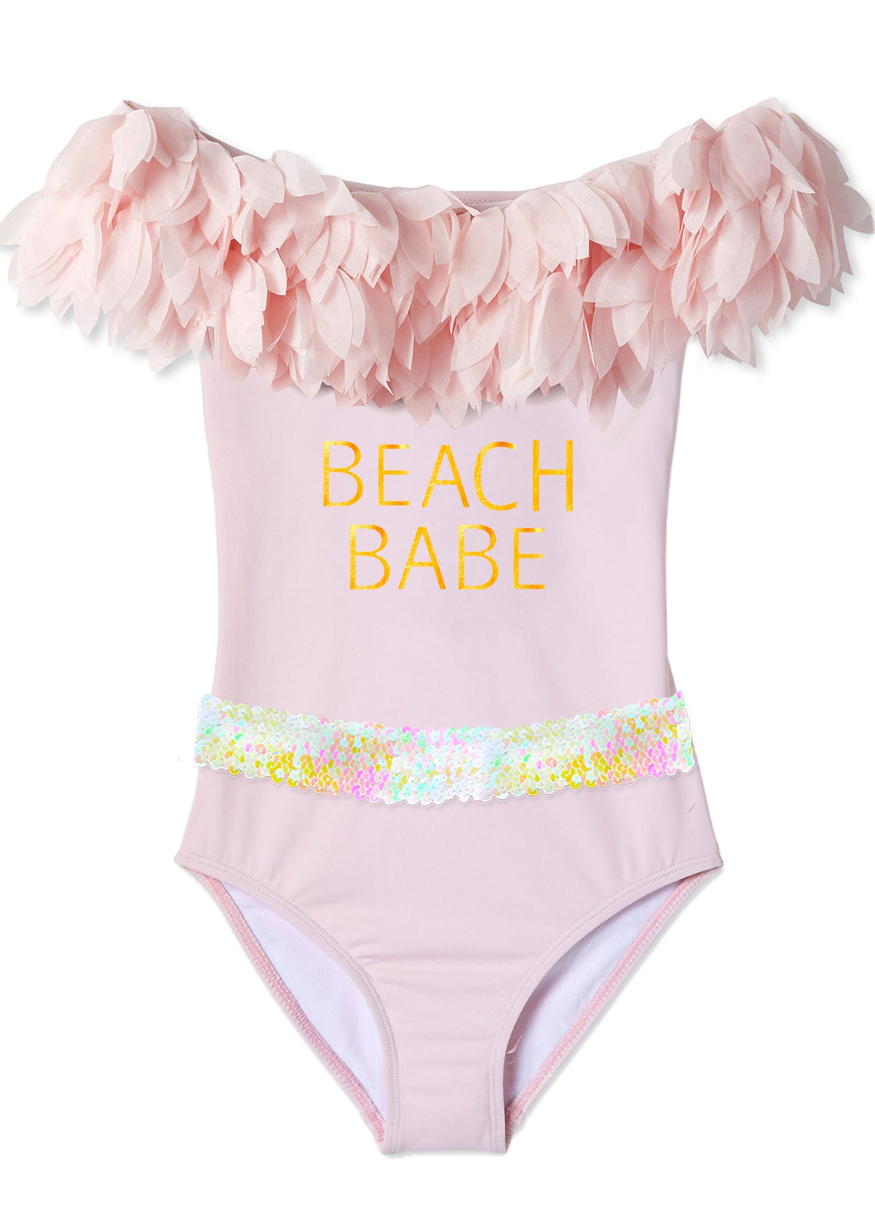 pink beachwear for girls, pink swimwear for girls, pink swimsuit for girls