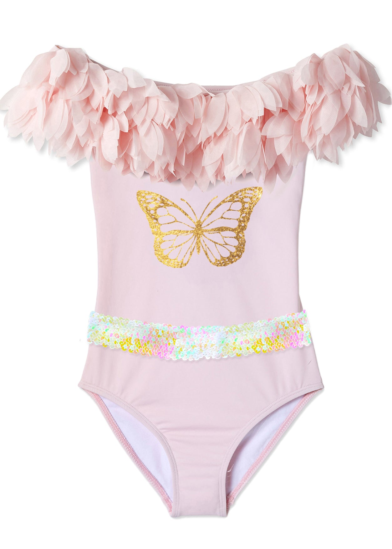beachwear for girls, pink swimsuit for girls, pink swimwear for girls