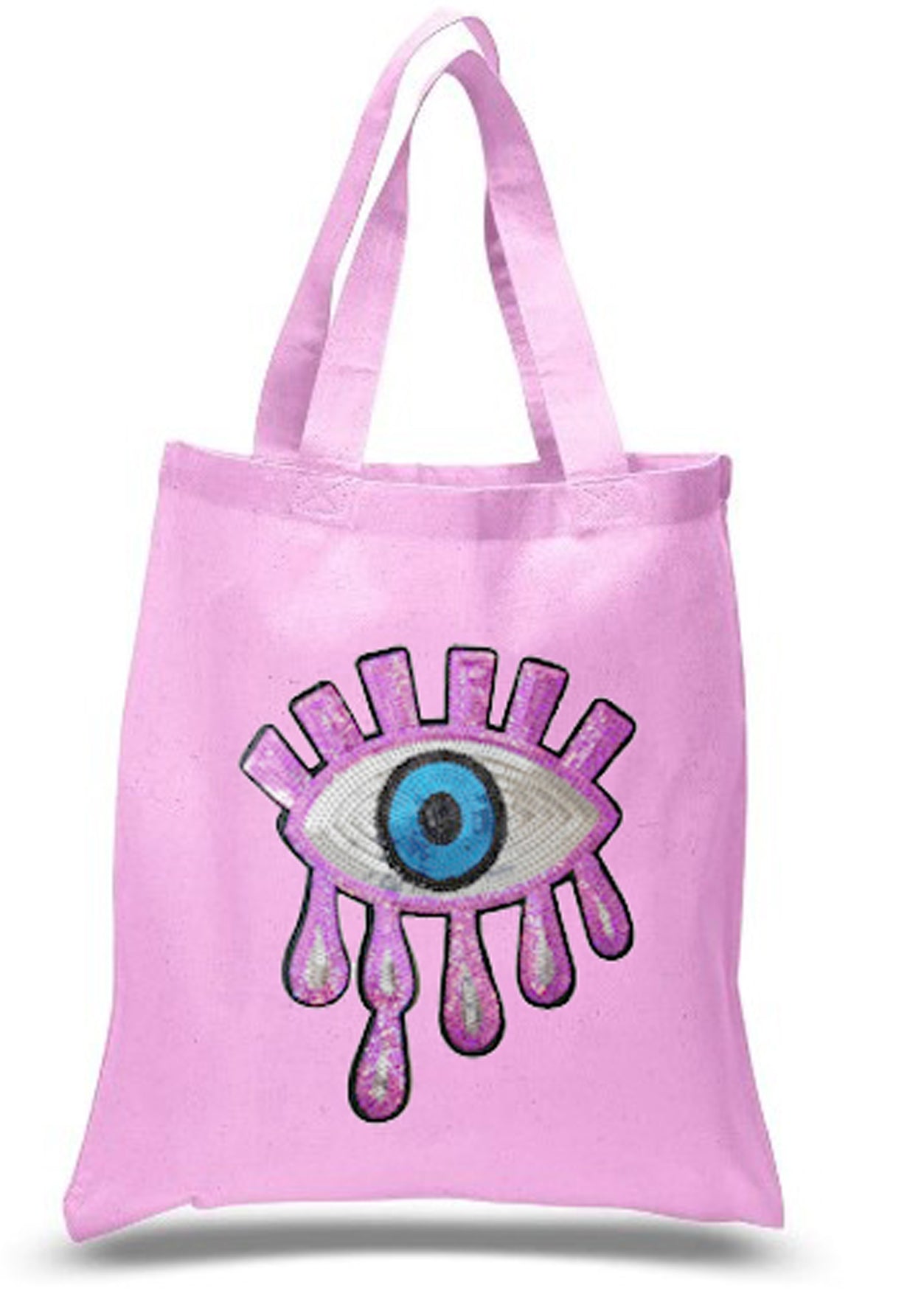 Pink Eye Sequin Bag