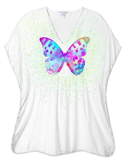 Butterfly Mint Splash Cover Up