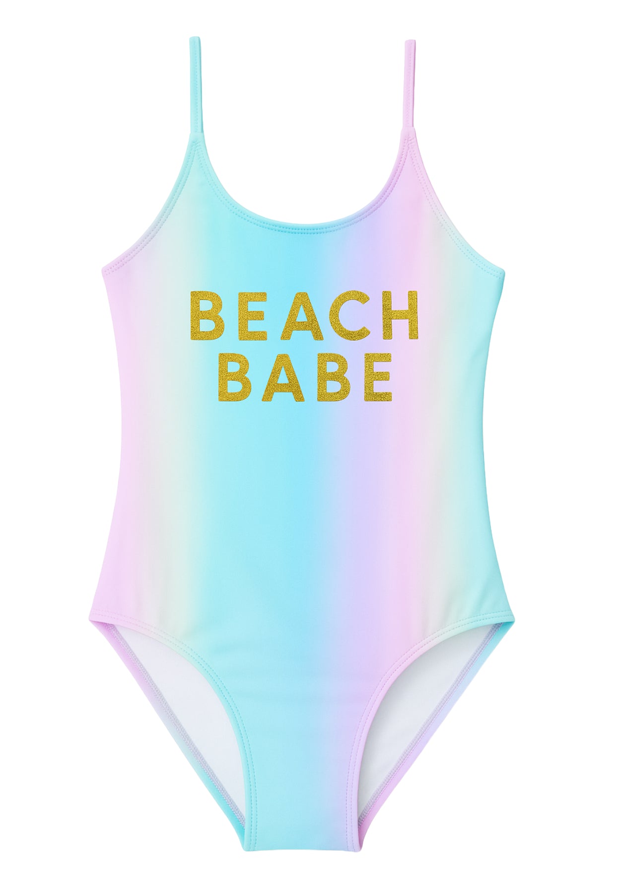pretty rainbow swimsuit for girls