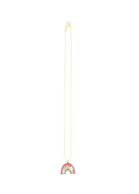 rainbow necklace beach jewelry for girls