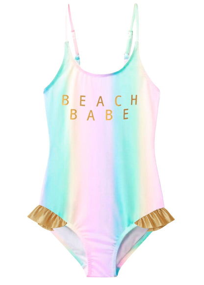 rainbow swimsuit for girls