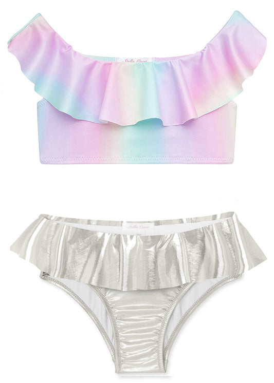 Rainbow Silver Bikini