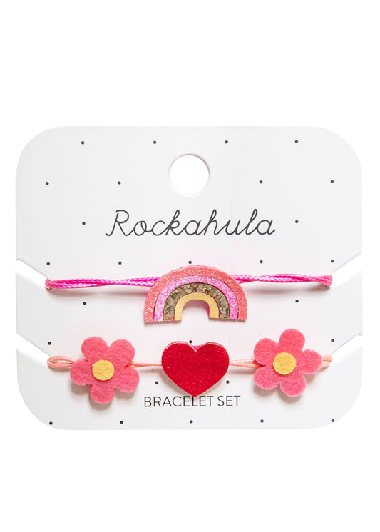 Cheerful Rainbow Bracelet Set