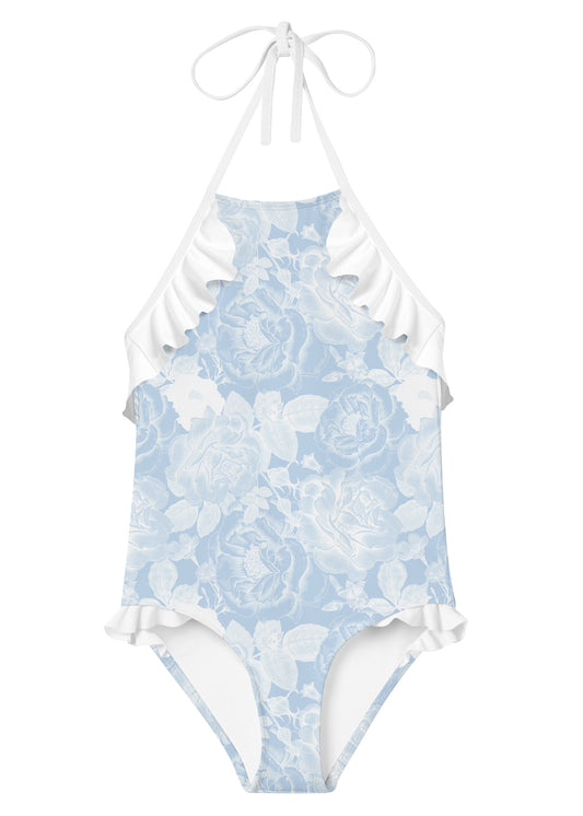 swimsuit for girls, floral print swimsuit for girls