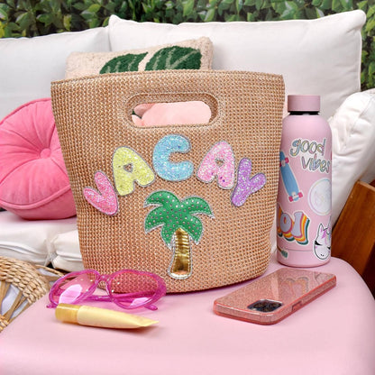 straw cute beach bag for girls