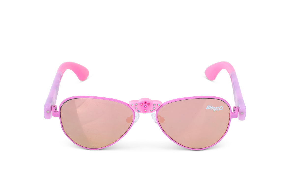 tween girls pink sunglasses