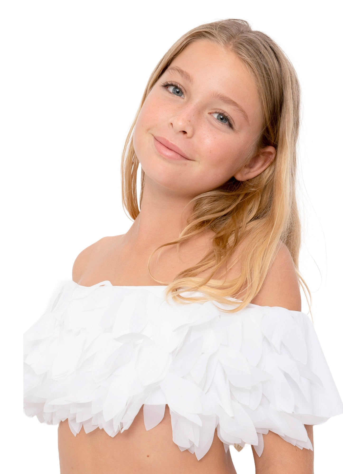 white bikini for girls, white swimwear for tween girls