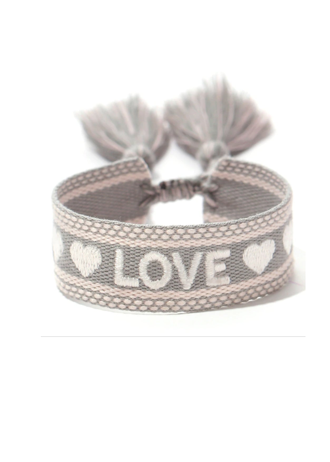 Wristband Love Stone Grey