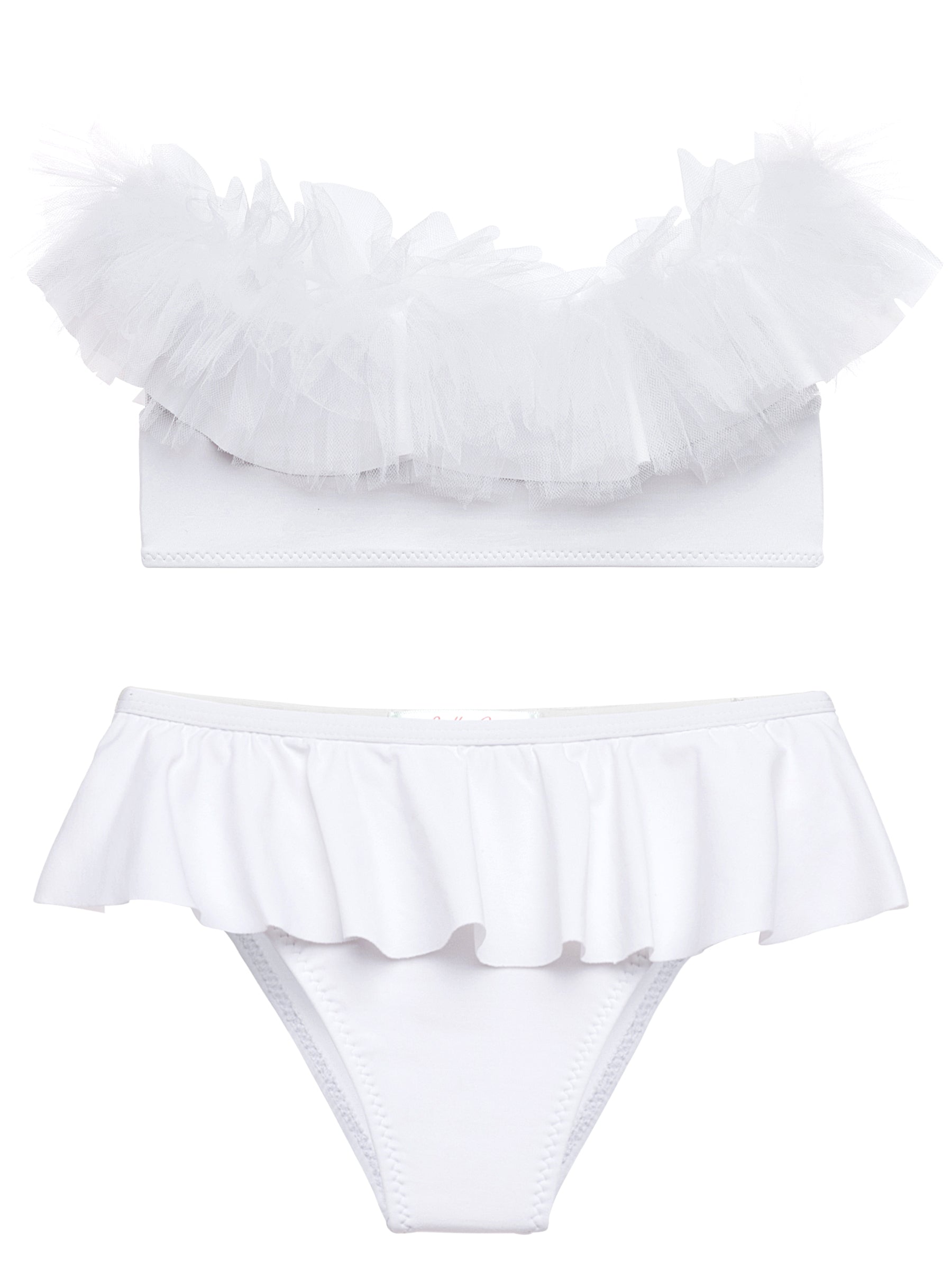 white swimwear for girls