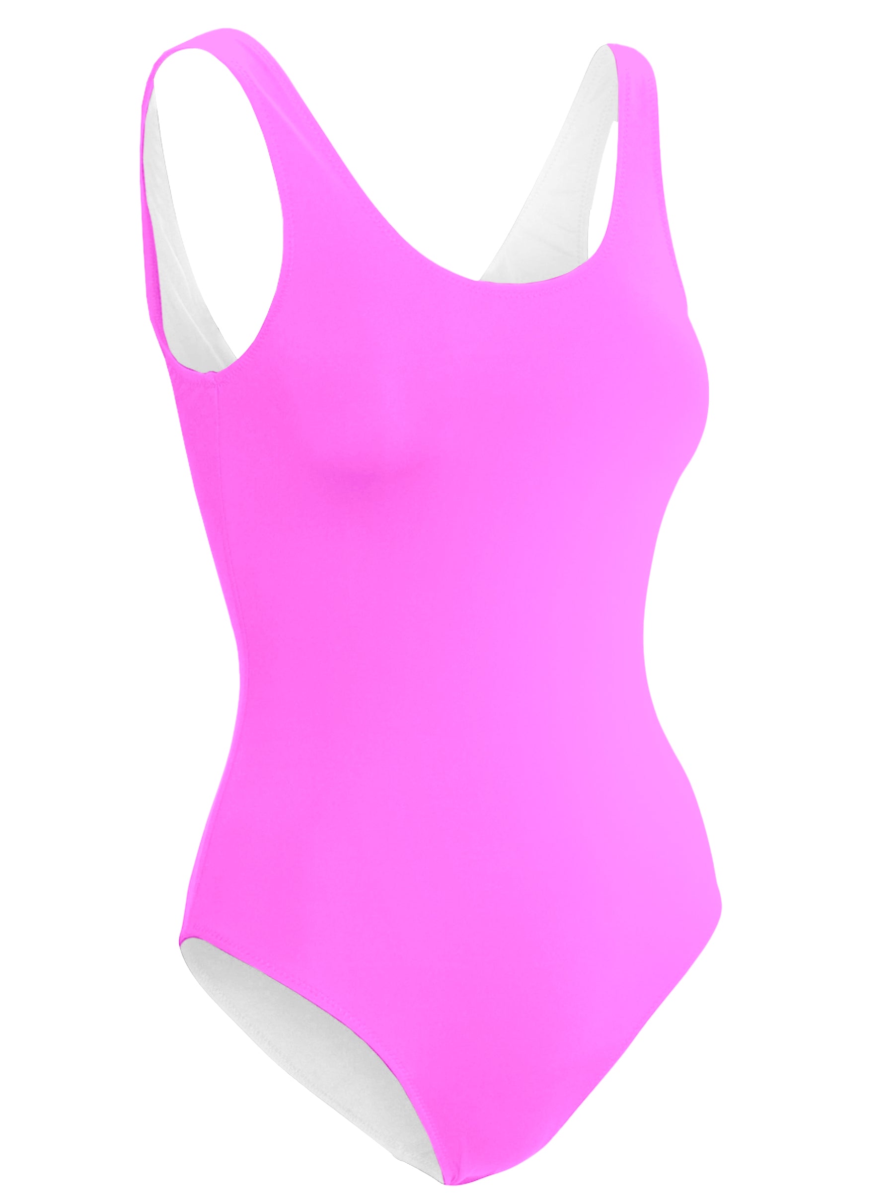 neon pink swimsuit for women