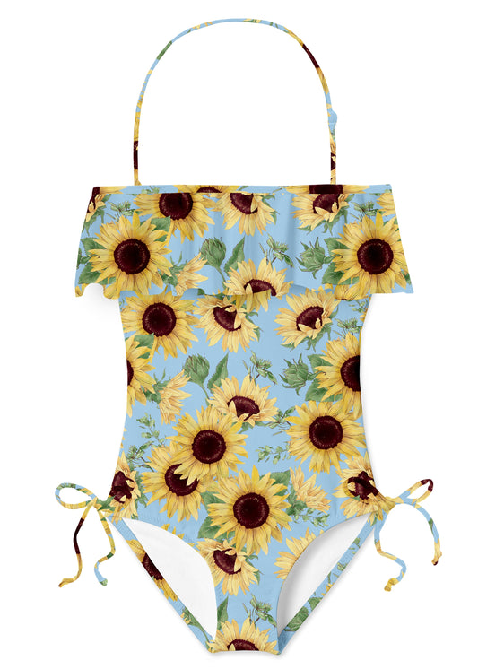 sunflower swimsuit for girl